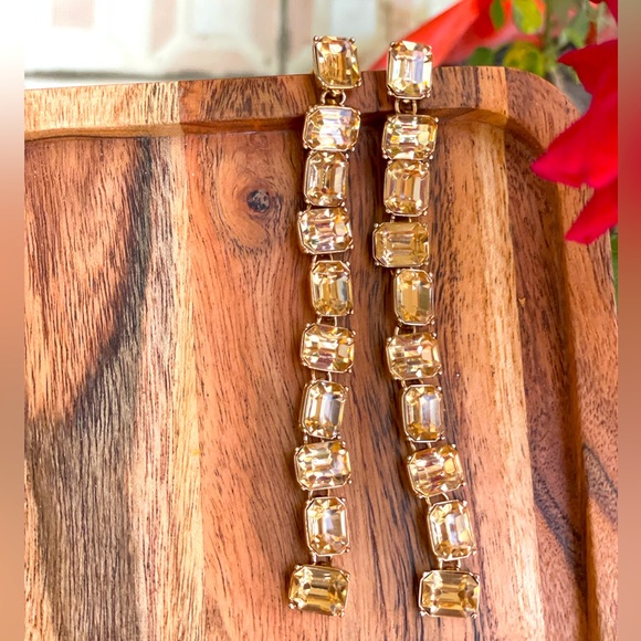 Jewelry - Utility studded long drop earnings for western and ethnic wear both